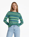 Sweater aus Bio-Baumwolle mit farbenfrohem Streifendesign