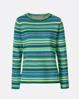 Sweater aus Bio-Baumwolle mit farbenfrohem Streifendesign