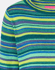 Sweater aus Bio-Baumwolle mit farbenfrohem Streifendesign