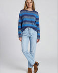 Sweater aus reiner Bio-Baumwolle mit Streifenmuster