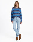 Sweater aus reiner Bio-Baumwolle mit Streifenmuster