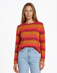 Sweater aus reiner Bio-Baumwolle mit Streifenmuster