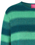 Sweater aus reiner Bio-Baumwolle mit Streifenmuster