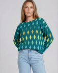 Sweater aus Bio-Baumwolle mit Rautenmuster