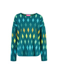 Sweater aus Bio-Baumwolle mit Rautenmuster