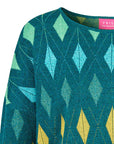 Sweater aus Bio-Baumwolle mit Rautenmuster