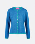 Cardigan aus Bio-Baumwolle mit Kontrastdetails