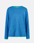 Sweater aus Bio-Baumwolle mit Kontrastdetails