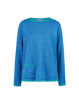 Sweater aus Bio-Baumwolle mit Kontrastdetails