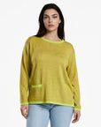 Sweater aus Bio-Baumwolle mit Kontrastdetails