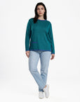 Sweater aus Bio-Baumwolle mit Kontrastdetails