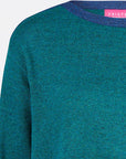 Sweater aus Bio-Baumwolle mit Kontrastdetails