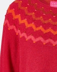 Sweater aus Lammwolle mit dekorativem Jacquardmuster