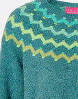 Sweater aus Lammwolle mit dekorativem Jacquardmuster