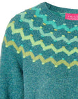 Sweater aus Lammwolle mit dekorativem Jacquardmuster
