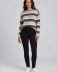 Sweater aus Lammwolle mit Streifenmuster