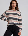 Sweater aus Lammwolle mit Streifenmuster