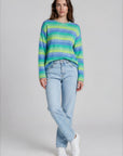 Sweater aus Lammwolle mit Streifenmuster
