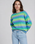 Sweater aus Lammwolle mit Streifenmuster