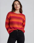 Sweater aus Lammwolle mit Streifenmuster