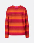 Sweater aus Lammwolle mit Streifenmuster