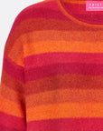 Sweater aus Lammwolle mit Streifenmuster