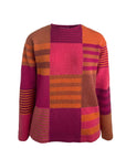 Sweater aus Lammwolle im Patchwork-Design