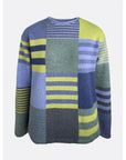 Sweater aus Lammwolle im Patchwork-Design
