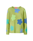 Sweater aus Lammwolle mit Blumenmuster