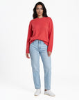 Sweater aus Lammwolle mit Melange-Optik