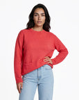 Sweater aus Lammwolle mit Melange-Optik