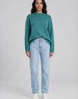 Sweater aus Lammwolle mit Melange-Optik