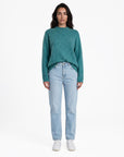 Sweater aus Lammwolle mit Melange-Optik