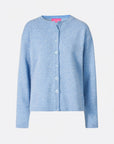 Cardigan aus Lammwolle mit Melange-Optik