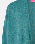 Cardigan aus Lammwolle mit Schalkragen und Melange-Optik