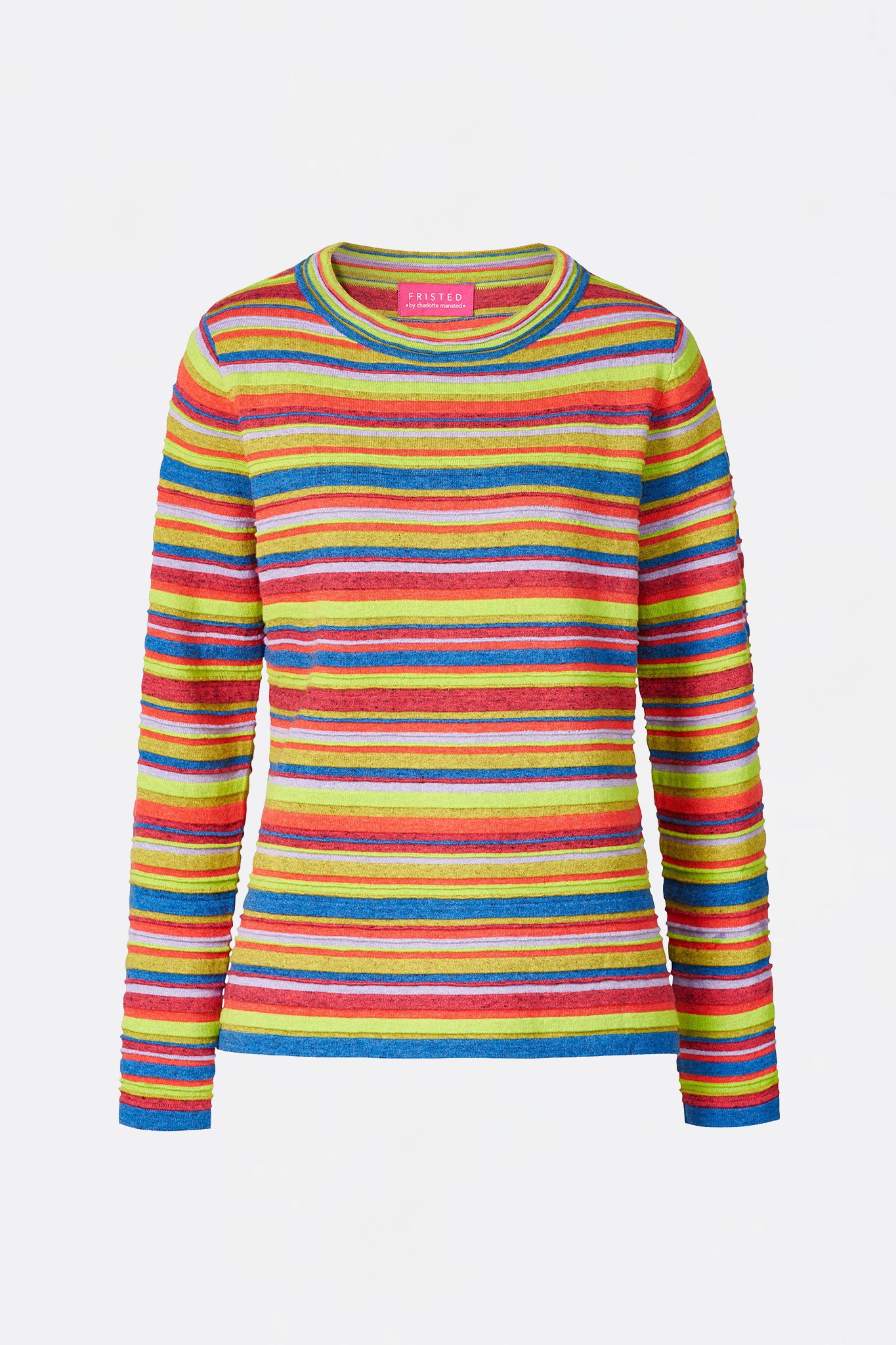 Sweater aus Bio-Baumwolle mit farbenfrohem Streifendesign