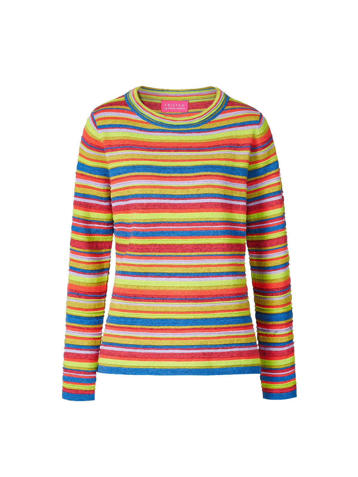 Sweater aus Bio-Baumwolle mit farbenfrohem Streifendesign