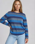 Sweater aus reiner Bio-Baumwolle mit Streifenmuster