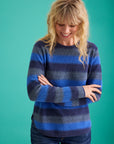 Sweater aus reiner Bio-Baumwolle mit Streifenmuster
