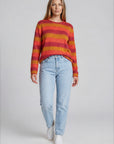 Sweater aus reiner Bio-Baumwolle mit Streifenmuster