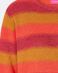 Sweater aus reiner Bio-Baumwolle mit Streifenmuster