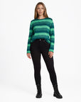 Sweater aus reiner Bio-Baumwolle mit Streifenmuster