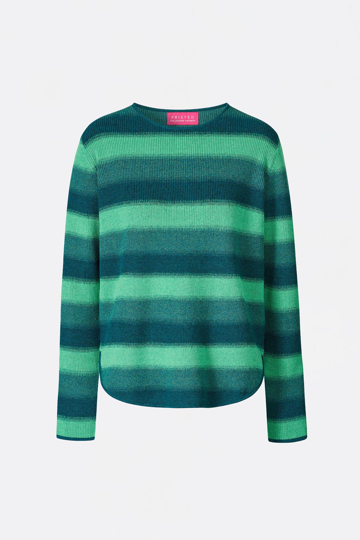 Sweater aus reiner Bio-Baumwolle mit Streifenmuster