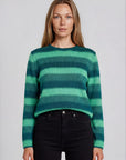 Sweater aus reiner Bio-Baumwolle mit Streifenmuster
