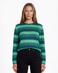 Sweater aus reiner Bio-Baumwolle mit Streifenmuster