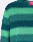 Sweater aus reiner Bio-Baumwolle mit Streifenmuster