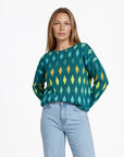 Sweater aus Bio-Baumwolle mit Rautenmuster