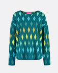 Sweater aus Bio-Baumwolle mit Rautenmuster