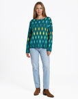 Sweater aus Bio-Baumwolle mit Rautenmuster