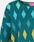Sweater aus Bio-Baumwolle mit Rautenmuster